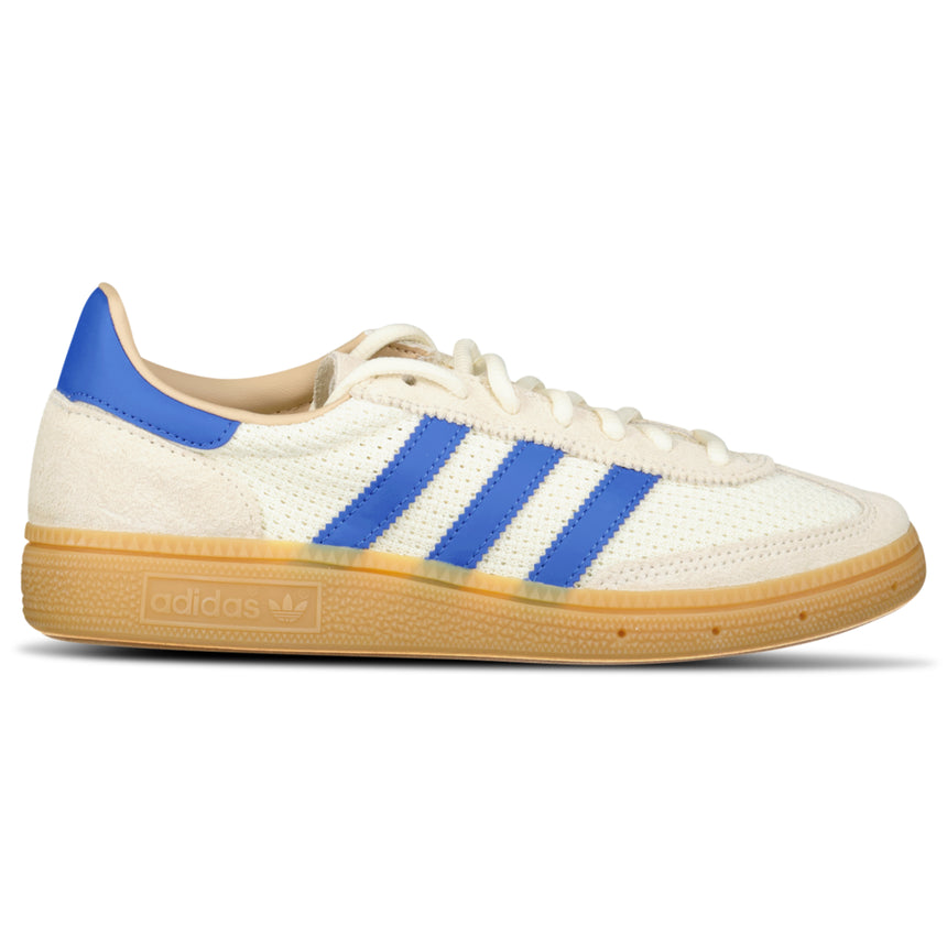 Adidas Originals Handball Spezial Mesh and Suede Trainers in Cream/Blue