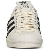 Adidas x SFTM Superstar Trainers in Beige/Black/White