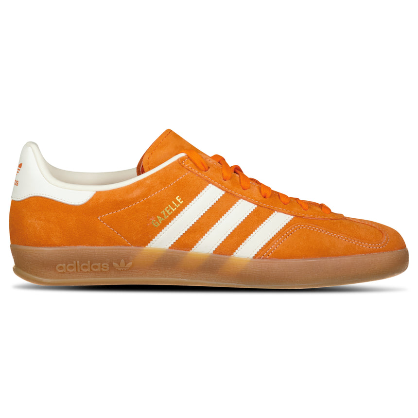 Adidas Gazelle Indoor Trainers in Orange/White