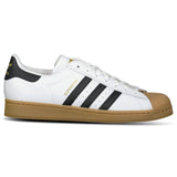 Adidas Superstar ADV Skate Shoes in White/Core Black/Gum