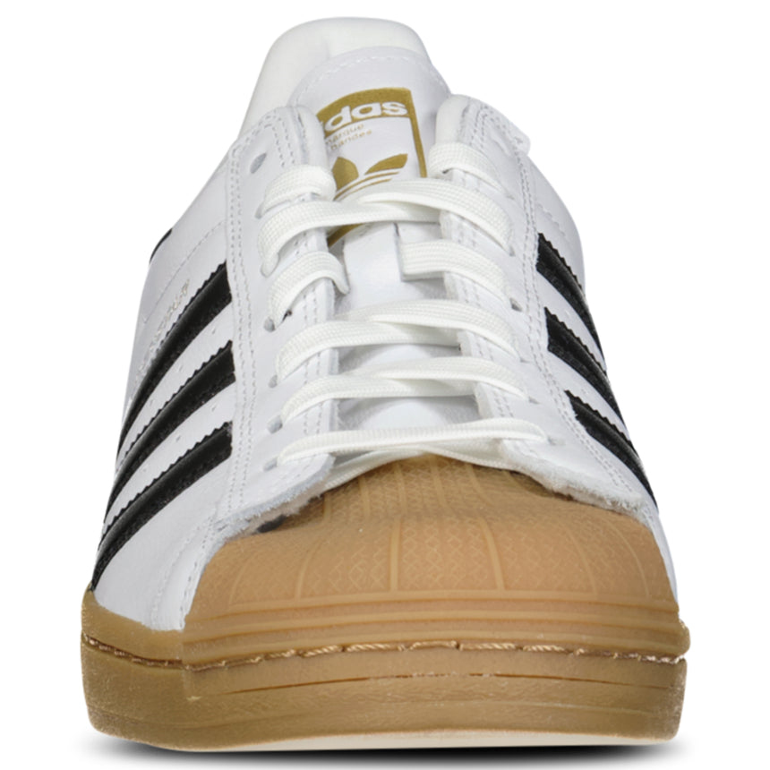 Adidas Superstar ADV Skate Shoes in White/Core Black/Gum