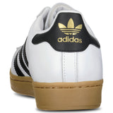 Adidas Superstar ADV Skate Shoes in White/Core Black/Gum