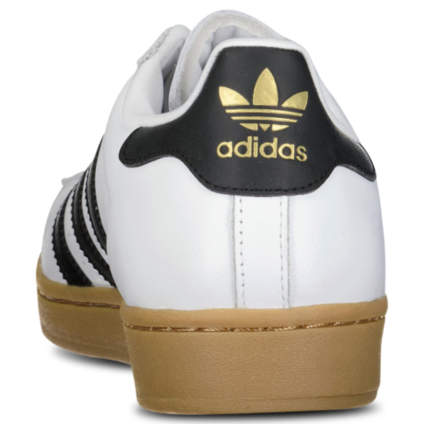 Adidas Superstar ADV Skate Shoes in White/Core Black/Gum
