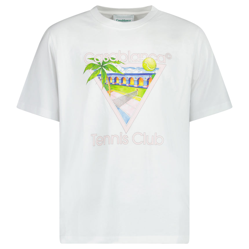 Casablanca Tennis Club T-Shirt in White