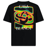 Casablanca Heat Map Logo T-Shirt in Black