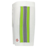 Casablanca Stripe Crochet Shorts in White and Green