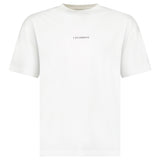 CP Company 30/1 Jersey Short Sleeve Logo T-Shirt in Gauze White