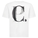 CP Company 30/1 Jersey Short Sleeve Logo T-Shirt in Gauze White