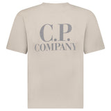 C.P. Company 30/1 Jersey Short Sleeve Left Chest Logo T-Shirt in Dove Grey