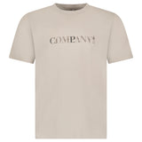 CP Company 30/1 Jersey Short Sleeve Chest Logo T-Shirt in Dove Grey