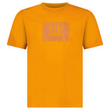 CP Company 30/1 Jersey Stitch Block Logo T-Shirt in Orange