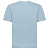 CP Company 30/1 Jersey Stitch Block Logo T-Shirt in Silver Blue