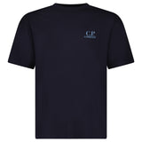 CP Company 30/1 Jersey Short Sleeve Logo T-Shirt in Navy