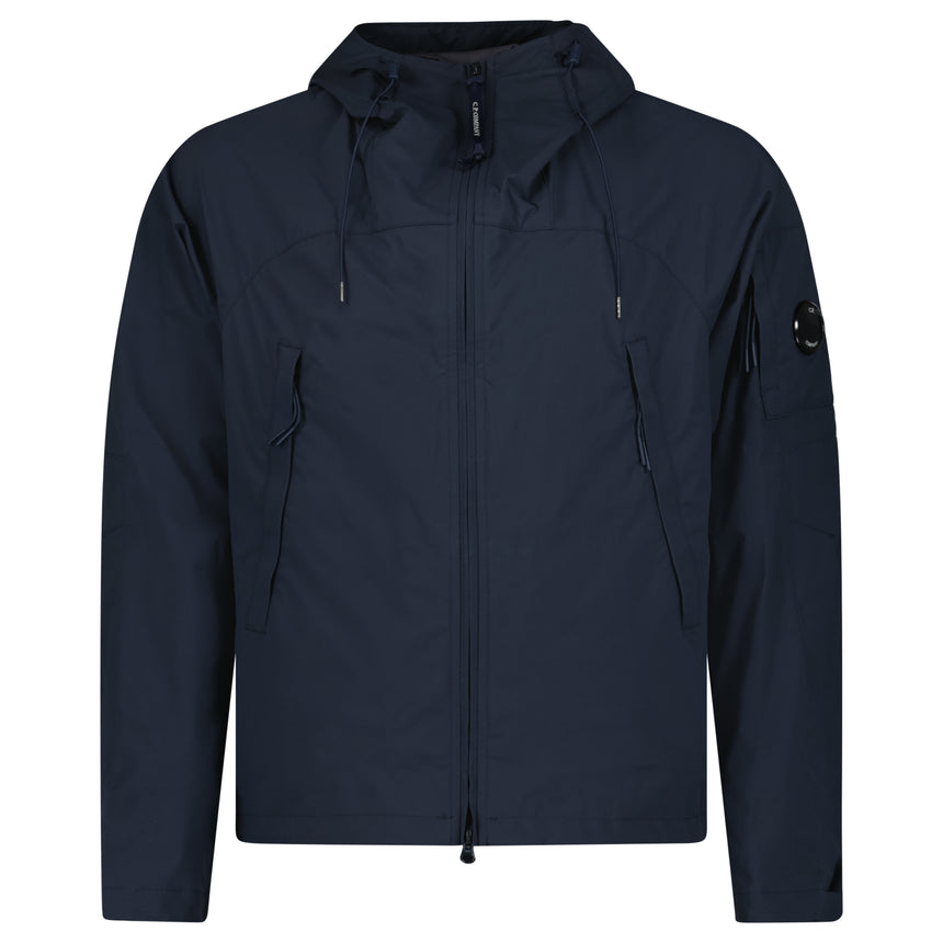 CP Company Pro-Tek Hooded Lens Jacket in Navy