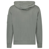 CP Company Light Fleece Zip Hooded Lens Sweatshirt in Gunmetal Grey