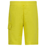 CP Company Light Fleece Cargo Lens Shorts in Antique Moss Green