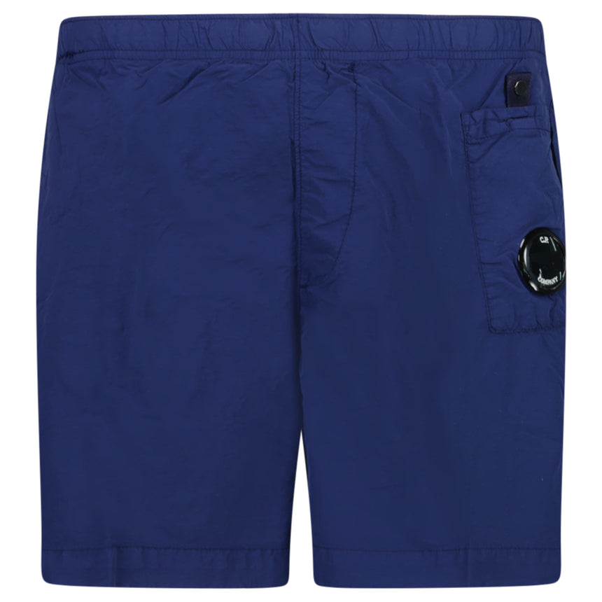 CP Company Flatt Nylon Lens Swim Shorts Blue Print