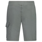 CP Company Light Fleece Cargo Lens Shorts in Gunmetal Grey