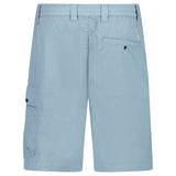 CP Company 50 Fili Stretch Loose Lens Cargo Shorts in Silver Blue