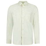 Burberry Claverdon Plain Long-Sleeved Poplin Shirt in Pistachio Green