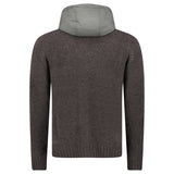 Gran Sasso Knitted Hybrid Zip Jacket in Grey