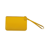 Burberry New Peyton Leather Clutch Bag in Yellow