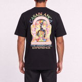 Casablanca 'The Essential Experience' Print Short-Sleeve T-Shirt in Black