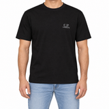CP Company 30/1 Jersey Short Sleeve Logo T-Shirt in Black