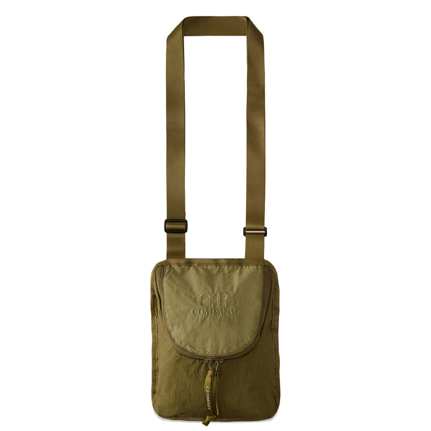 CP Company Plain Paper Touch Messenger Bag Military Green