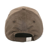 Stone Island Logo Corduroy Cap in Brown