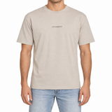 CP Company 30/1 Jersey Short Sleeve Logo T-Shirt in Dove Beige