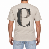 CP Company 30/1 Jersey Short Sleeve Logo T-Shirt in Dove Beige