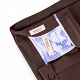 Berwich Komodo 'The Travel Fit' Trousers in Brown