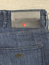 Emporio Armani J16 Slim-Cut Stonewashed Jeans in Blue (Defect)