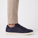 Prada Lane Toe Suede Sneakers in Navy