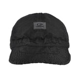 CP Company 50 Fili Wax Baseball Cap in Black