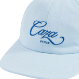 Casablanca Caza Text-Embroidered Cotton Baseball Cap in Light Blue
