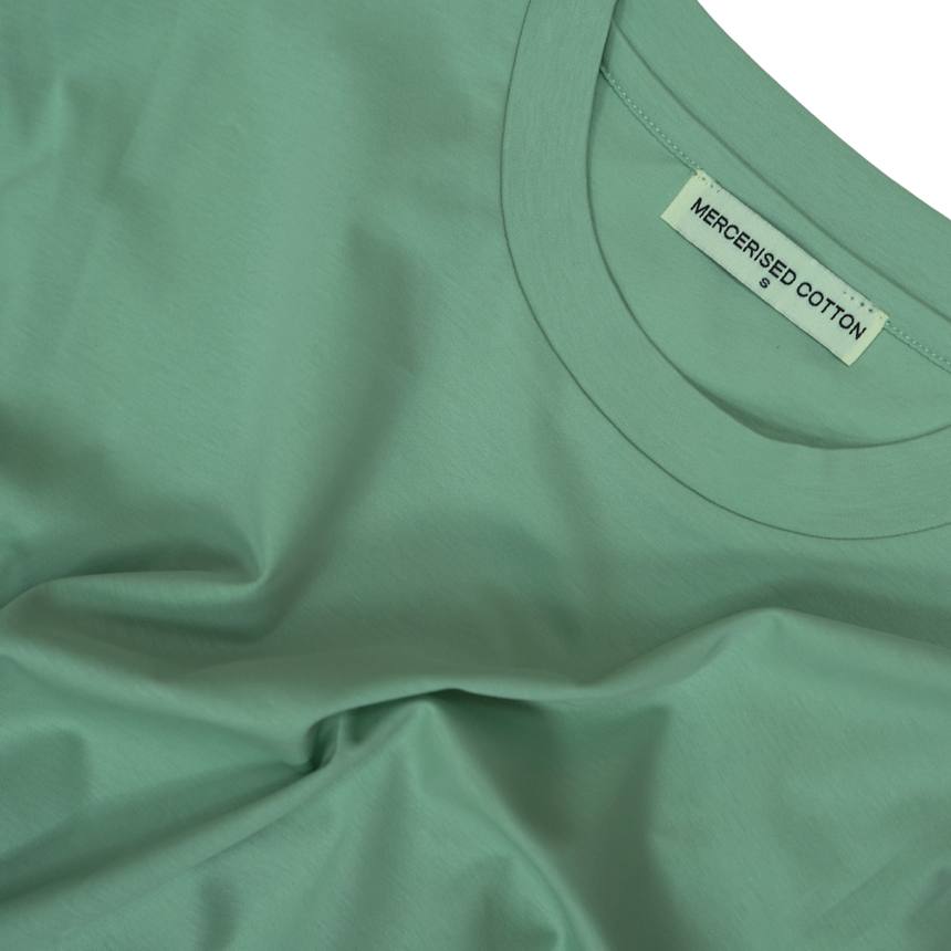 Plain Label Mercerized Cotton T-Shirt Mint