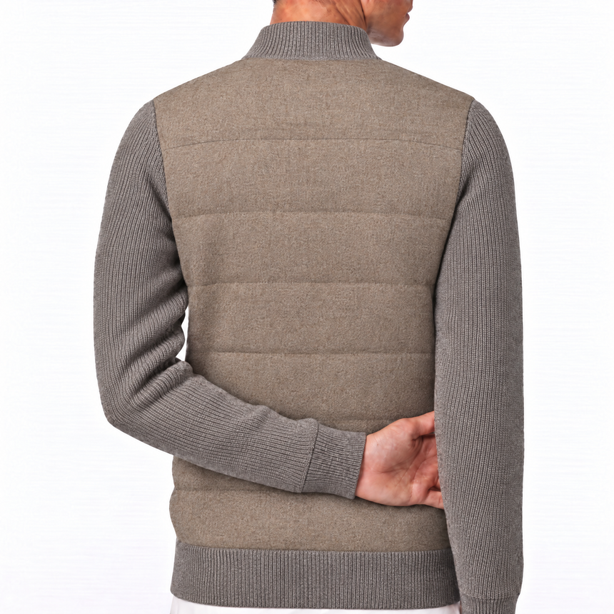 Gran Sasso Super Geelong and Flannel Wool Hybrid Jacket