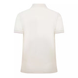 Moncler Logo Badge Polo Shirt in White