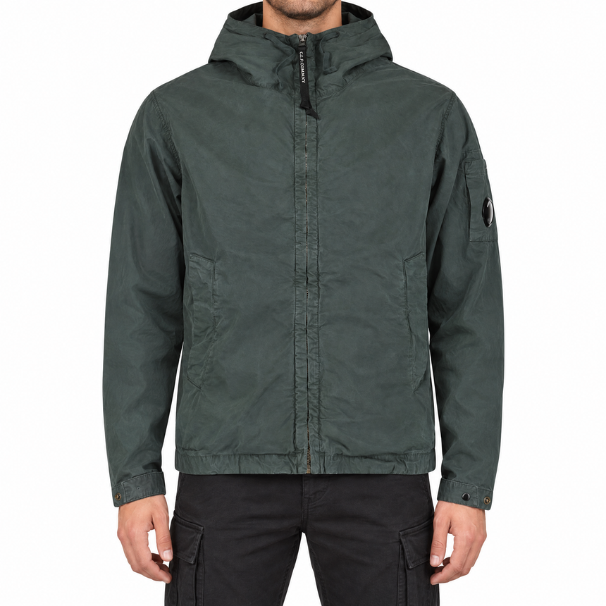 CP Company Micro-Reps Hooded Lens Jacket in Gunmetal Grey