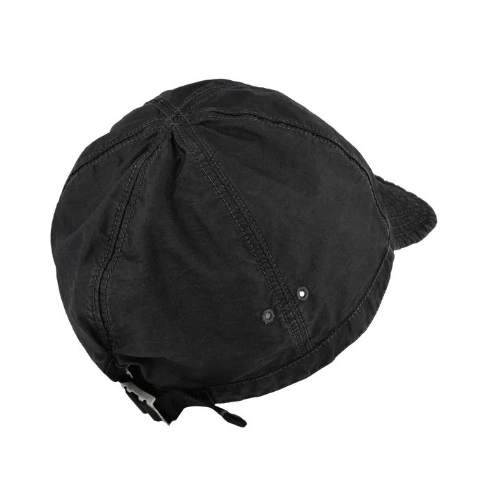 CP Company 50 Fili Wax Baseball Cap in Black