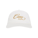 Casablanca Caza Text-Embroidered Cotton Baseball Cap in White