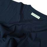 Plain Label Mercerized Cotton T-Shirt Navy