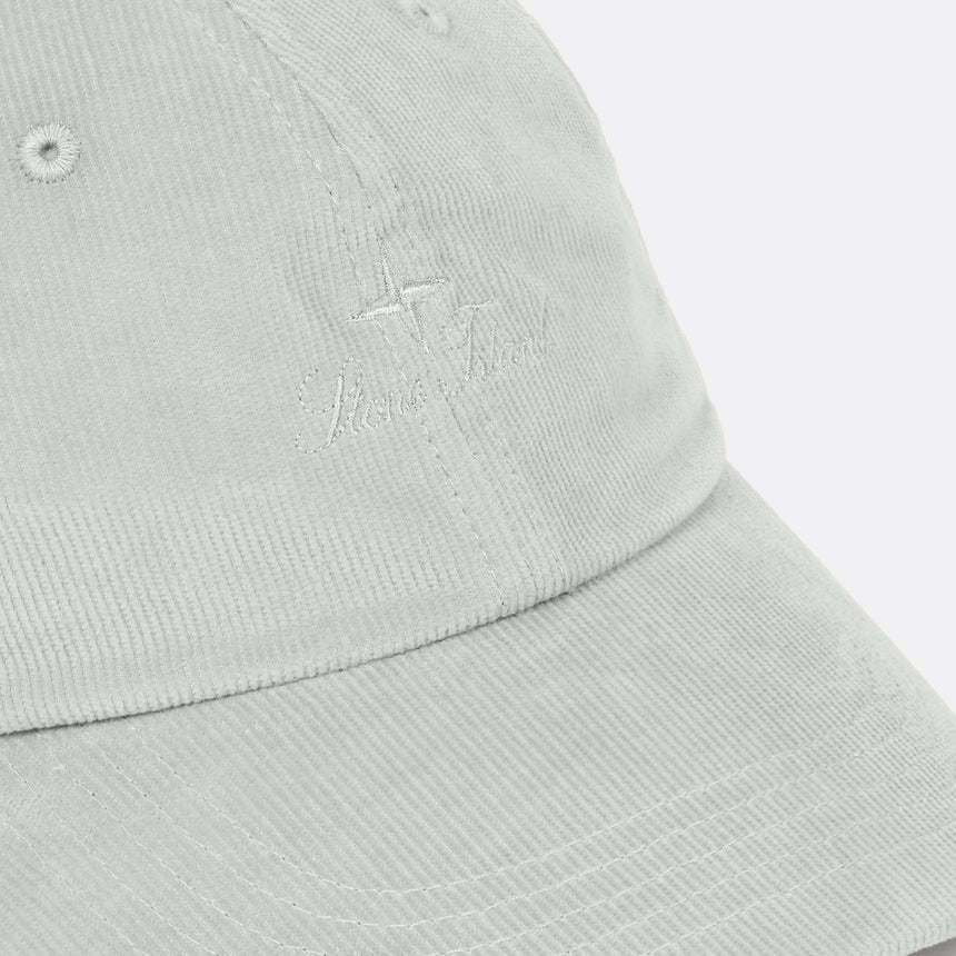Stone Island Logo Corduroy Cap in Sage
