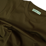 Plain Label Mercerized Cotton T-Shirt Brown