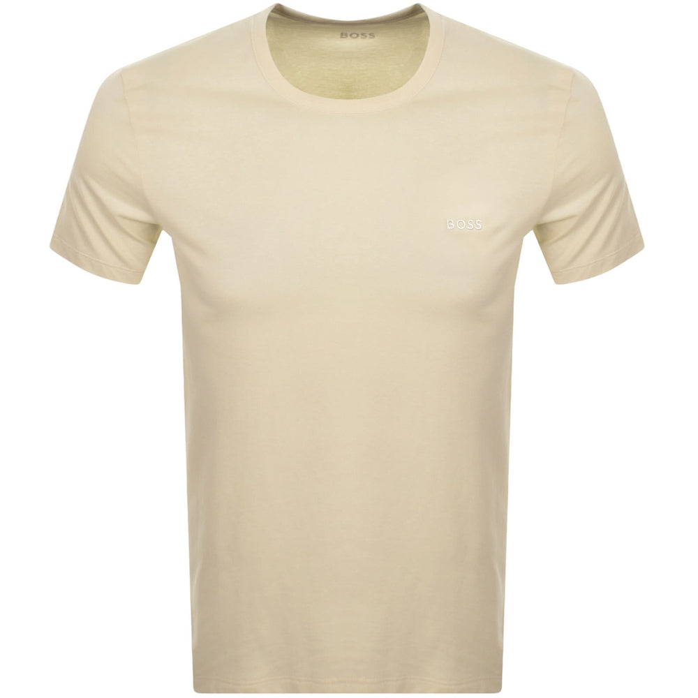 Boss Classic 3 Pack T-Shirt White/Grey/Beige