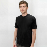 Burberry 'Ellison' Organic Cotton Check Sleeve Black