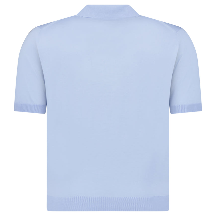 Prada Fine Wool Polo Shirt in Blue
