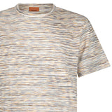 Missoni Striped Short-Sleeved T-Shirt in Orange Space Dyed